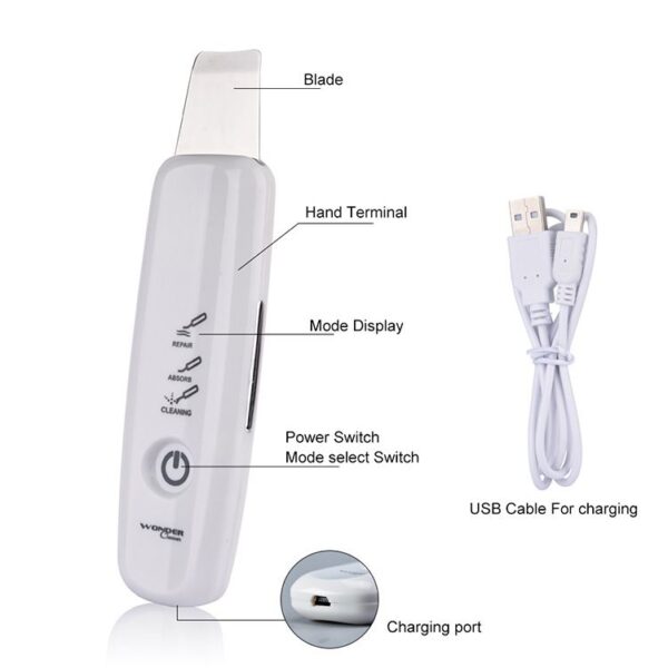 Ultrasonic Skin Scrubber Deep Cleaning 2