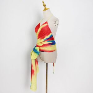 Sexy Rainbow Print Neck Strap