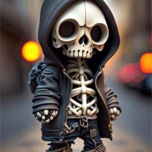 Halloween skeleton doll figurines