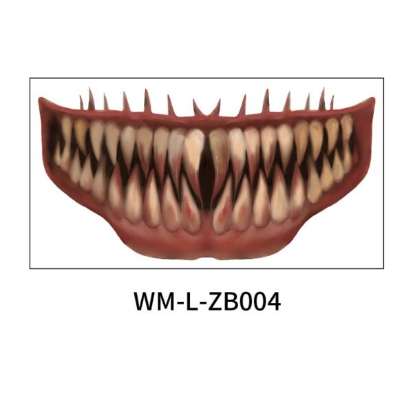 Halloween scary mouth stickers