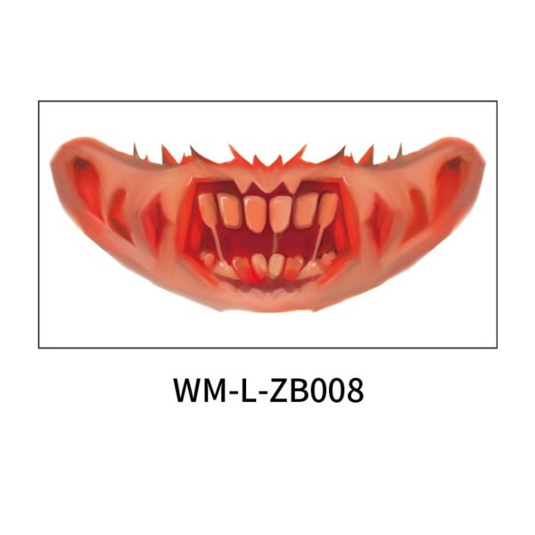 Halloween scary mouth stickers