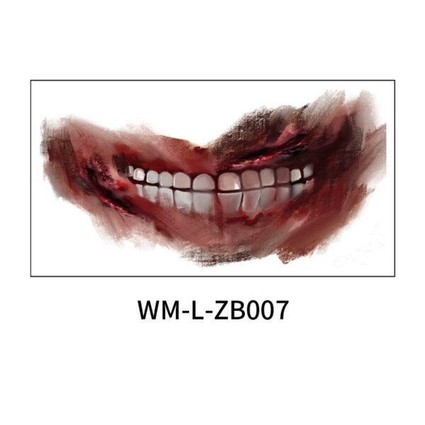 Halloween scary mouth stickers