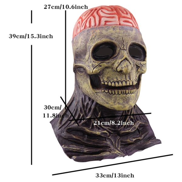 Halloween zombie demon full head skeleton mask