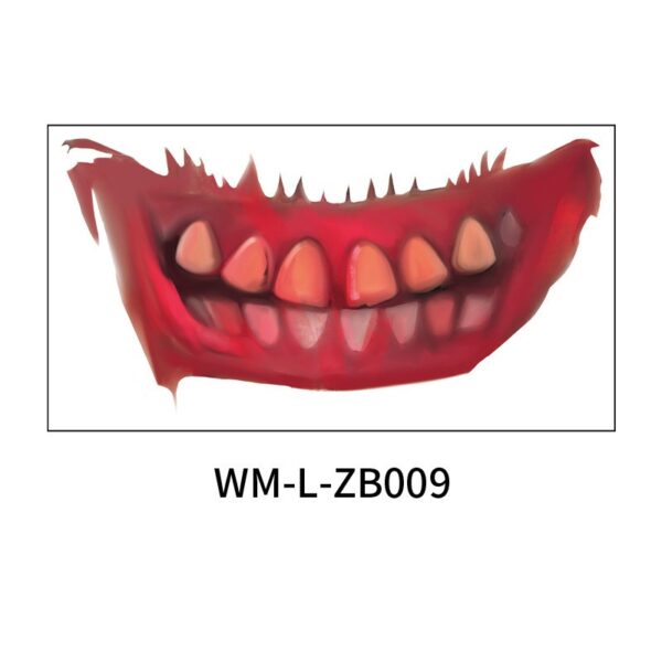 Halloween scary mouth stickers