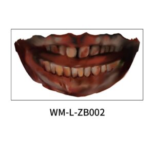 Halloween scary mouth stickers