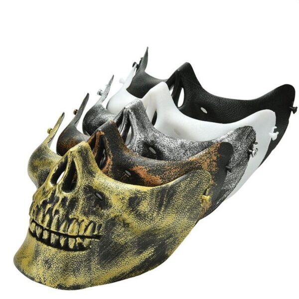 Skull skeleton half-masks for Halloween