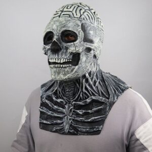 Halloween zombie demon full head skeleton mask