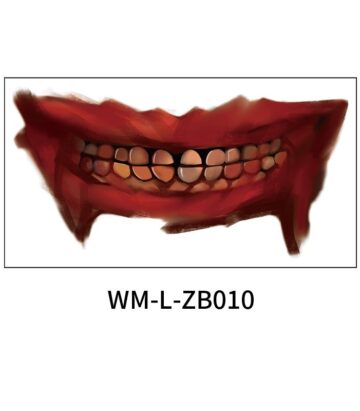 Halloween scary mouth stickers