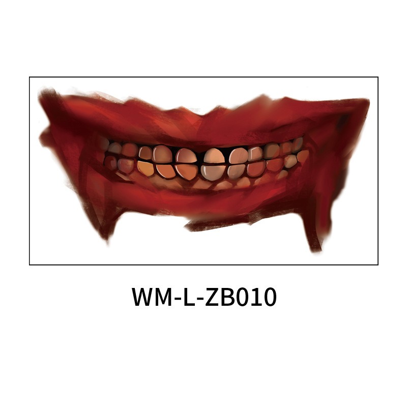 Halloween scary mouth stickers