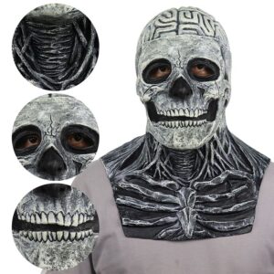 Halloween zombie demon full head skeleton mask