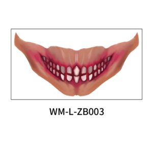 Halloween scary mouth stickers