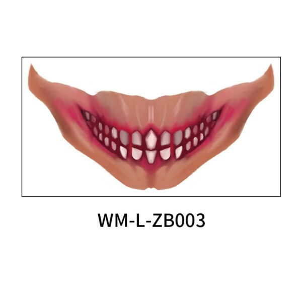 Halloween scary mouth stickers