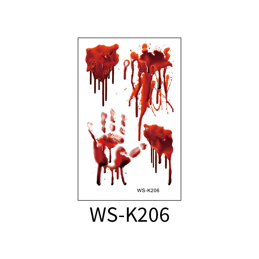 Fake bloody scars Halloween stickers