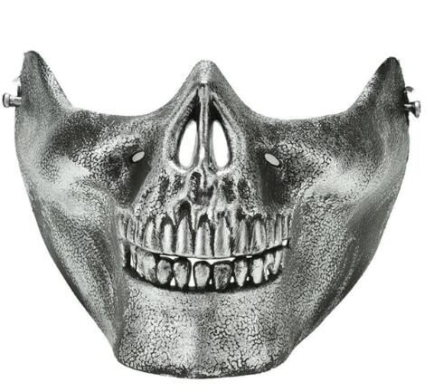 Skull skeleton half-masks for Halloween