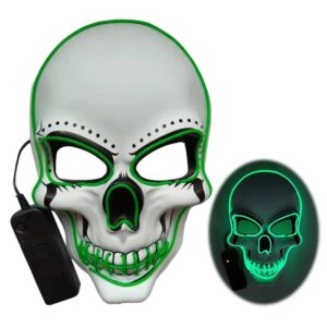 Halloween led skull glowing mask