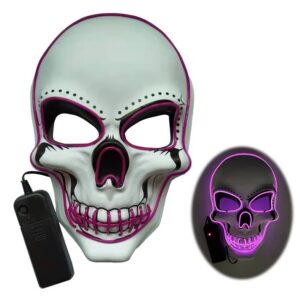 Halloween led skull glowing mask