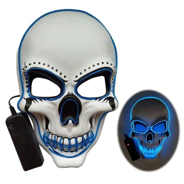 Halloween led skull glowing mask