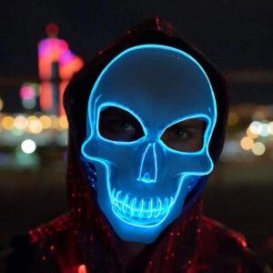 Halloween led skull glowing mask