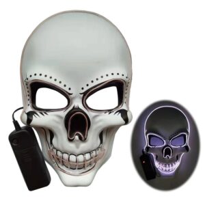 Halloween led skull glowing mask