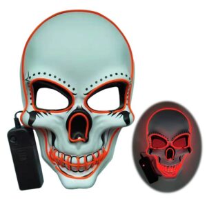 Halloween led skull glowing mask