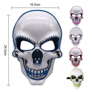 Halloween led skull glowing mask