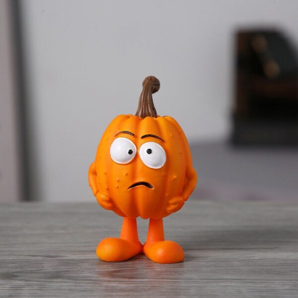 Figurine de citrouille de table en résine pour Halloween